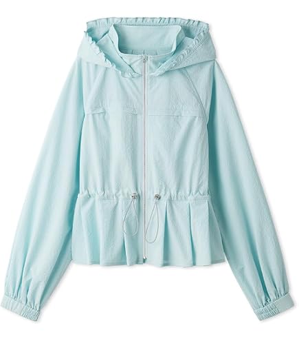 Amazon.co.jp: [セルフォード] ティアードフリル撥水ブルゾン