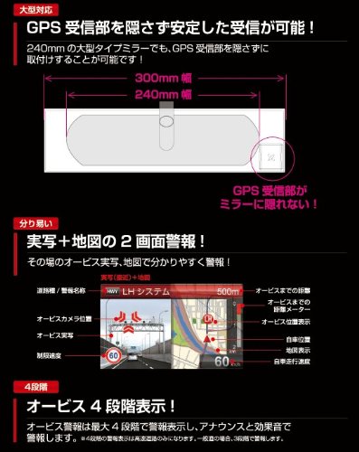 Amazon | コムテック(COMTEC) 超高感度GPSミラーレーダー探知機