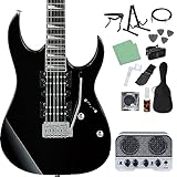 Gio Ibanez GRG170DX BKN (Black Night) エレキギター初心者14点セット 【Bluetooth搭載ミニアンプ付き】 ジオ アイバニーズ