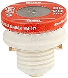 BussmannリンクRejectionベースロードsl-20pk4 20アンペア時間遅延プラグヒューズ、125 V UL Listed、4 -パック