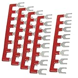 urbest400 V 10 A 8 Postions事前絶縁端子バリアストリップレッド5個