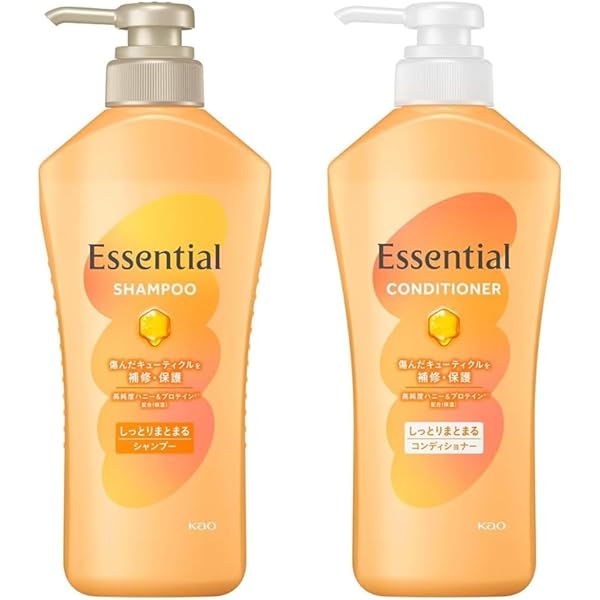 Amazon | 花王(Kao) エッセンシャル しっとりまとまる シャンプー