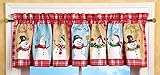 雪時間Checkered Window Valance
