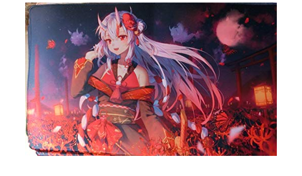 Amazon Co Jp Vtuber ホロライブ プレイマット ラバーマット マウスパッド 百鬼あやめ 約350 600 ホビー