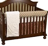 Cotton Tale Designs Front Crib Rail Cover Up Set, Raspberry by Cotton Tale Designs