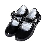 RoRykon 子供フォーマル靴 ガールズシューズ 女の子 子供靴 シューズ ドレス用 七五三 誕生日 結婚式 入園式 発表会 プレゼント 演奏会 花嫁介添人 フラワー飾り (33码/内长20.2cm