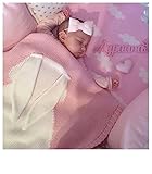 Kocome Baby Kids Rabbit Blanket Newborn Infant Cotton Swaddle Bedspread Towels Bath Mat (Pink) [並行輸入
