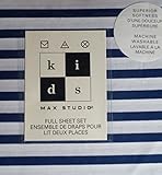 Max Studio 4 Piece Full Size Kids Sheet Set Stripes [並行輸入品]
