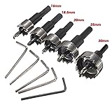 HSSドリルビット ホールソーセット ステンレス 5PCS 16-30mm 超硬 高速度鋼 金属合金 対応 (1)