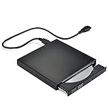 リタプロショップⓇ USB2.0 外付けポータブルDVDドライブ ブラック バスパワー CD-R CD-ROM DVD-ROM Windows対応