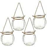 Hanging Planters - Set of 4 Decorative Hanging Planters, Plant Pots Ideal for Air Plants, Succulents