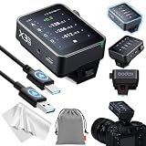 Godox X3PRON X3Pro N Nikon対応 2.4インチLCDタッチスクリーン TTLワイヤレスフラシュトリガー 送信機 トランスミッター コマンダー Bluetooth機能&高速同期遅延サポート フォーカス補助光 & シャッター制御 急速充電可能 X3Nアップグレード ニコンカメラ対応