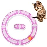 nnda Co 1セット新しい楽しい猫ペットベビートラックオービットボールプラスチックおもちゃSenses再生Chaseゲーム、プラスチック