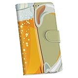 スマコレ iPhone xs iphonexs APPLE APPLE softbank ソフトバンク スマホ カバー 全機種対応 あり カバー レザー ケース 手帳タイプ フリップ ダイアリー 二つ折り 革 その他 ビール　飲み物　イラスト 005499