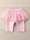 baby ampersand(ベビーアンパサンド) ベビー スカッツ 赤ちゃん 女の子 チュールスカート スカート付きレギンスパンツ 80㎝ ピンク