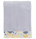 Yellow Tulip Simply Soft Grey Fleece Blanket by Balboa Baby by Balboa Baby
