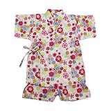 【SiShuNon/SKAPE】ウサギ・水風船甚平スーツ エスケープ 女の子 ウサギ 水風船 総柄 夏祭り お祭り 甚平 110 15 ホワイト