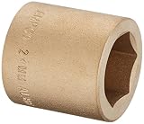 Ampco Safety Tools SS-1/2D24MM Socket, Standard, Non-Sparking, Non-Magnetic, Corrosion Resistant, 1/