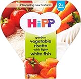 Hipp Garden Vegetables Risotto with Flaky White Fish (230g) フレーク状の白い魚とヒップの庭の野菜のリゾット（ 230グラム）