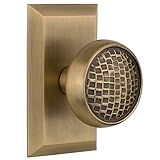 Nostalgic Warehouse Studio Plate with Craftsman Knob Passage - 2.375 Antique Brass [並行輸入品]