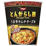 日清のとんがらし麺 うま辛キムチチーズ味 65g ×12個