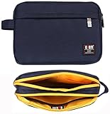 BUBM Double Layers Electronics Accessories Organizer Travel Carrying Case Digital Storage Bag for Tr
