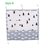 BSTcentelha多層ポーチ収納袋オーガナイザー幼児用ベッドおむつ吊り袋収納バッグ (Style B)