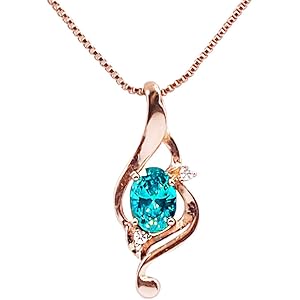 SWAROVSKI(R) elements ネックレス ブルー ペンダント 翼モチーフ ピンクゴールド 春向けの爽やかな…