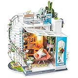 つくるんです®【日本公式販売／日本語説明書付】Robotime DIY ミニチュアハウス ドールハウス DG12 ルーフトップ
