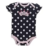 gqmart新しいファッション赤ちゃん服セットベビー女の子セットロンパース+チュチュスカート+ヘアバンド新生児Bebe春夏clothes-black with Polka Dot、6 m