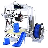 ALUNAR Reprap Prusa i3 3D プリンターキット DIY アクリル 未組立 FDM カラフルな3Dプリンターマシン 組立てビデオSDカード付随　(透明)