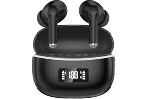 Bluetoothイヤホン ワイヤレスイヤホン AIスマート ENC通話 IPX7防水 最大60時間再生 2025年最新Bluetooth6.0 ブルートゥースイヤホン 全音域HI-FI音質 低遅延 接続瞬時 片耳/両耳 WEB会議/運動/ゲーム/テ