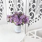 BASONG 最高級の造花 造花 菊　花束　家　装飾　全4色選ぶ パープル