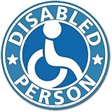 Amazon マグネット クローバーマーク 身障者マーク マグネット ステッカー 福祉車両 車椅子 車イス四葉マーク ブルー サイン マーク 車 バイク