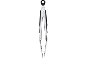 OXO Good Grips Lockable Stainless Steel Tongs, 23cm / 9-Inch