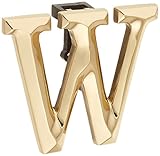 モノグラム文字Wドアノッカー – 真鍮