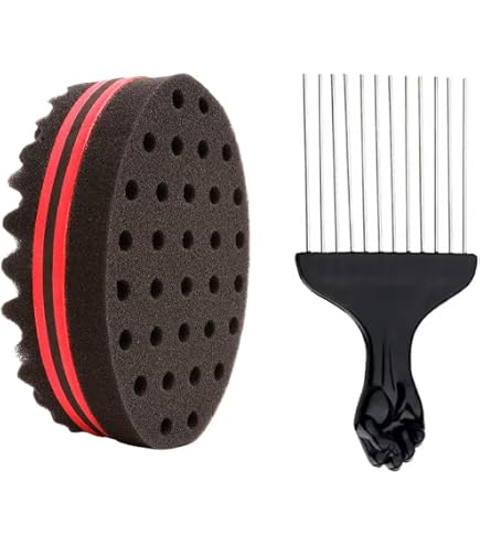 Amazon | アフロコーム, アフロ ブラシCurly Hair Pick Comb Metal