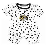 Missouri Tigers Polka Dot NCAA College新生児幼児ベビーロンパース