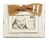 Mud Pie Planked Monogram Bow Frame, H by Mud Pie [並行輸入品]