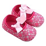 Leoy88 Baby Shoes Butterfly Embroidered Toddler Shoes (12~18 Month, Hot Pink) by Leoy88