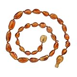 Natural Baltic Amber Teething Necklace in Honey Color (Polished) 11 - 11.5 by Cherished Moments
