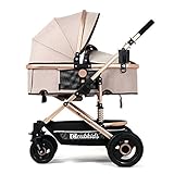 YBL 高い風景 子供用トロリー フォールディングサスペンション ベビーカー 新生児に適しています 四季の利用可能 都市の選択 安全で快適な