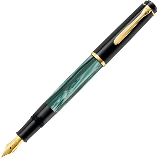 Amazon | Pelikan ペリカン 万年筆 EF 極細字 マーブルブラウン 