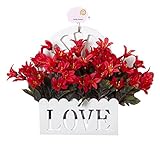 ホームデコレーション人工偽の結婚式のシルクの花ブッシュバスケット、d