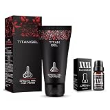 タイタンブラック エッセンシャルオイルコンビネーション 男性用外用マッサージ軟膏 Titan Gel ジェル 50ml+男性用 マッサージオイル Essential oil 10ml