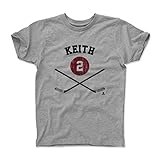 500レベルのダンカンキースユース&キッズTシャツ – シカゴHockeyファンギアNHLの公式ライセンス選手Association – Duncan Keith Sticks K