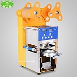 ZY-QF08 Fully Automatic Plastic Paper Cup Sealer Sealing Machine for Bubble Milk Coffee Smoothies Te