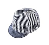 Tortor 1bacha(JP)　帽子　キャスケット　バイザー　キャップ　赤ちゃん　キッズ（kids）　子供帽子　UVカット　おしゃれ　日よけ帽子　アウトドア　小顔効果　ストライプ　４８㎝　５０㎝　