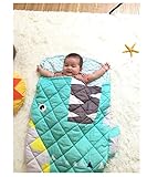 ベビー寝袋　子供用　綿100％　暖かい　超柔らかい肌触り　プレゼントとして最適 (ワニ)