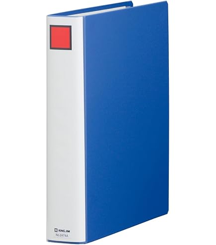 Amazon | キングジム キングファイルSD脱着イージーA4縦4cm青